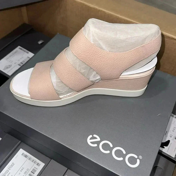 Ecco Shape Wedge Plateau Sandal Size 10-10.5 - Picture 3 of 7